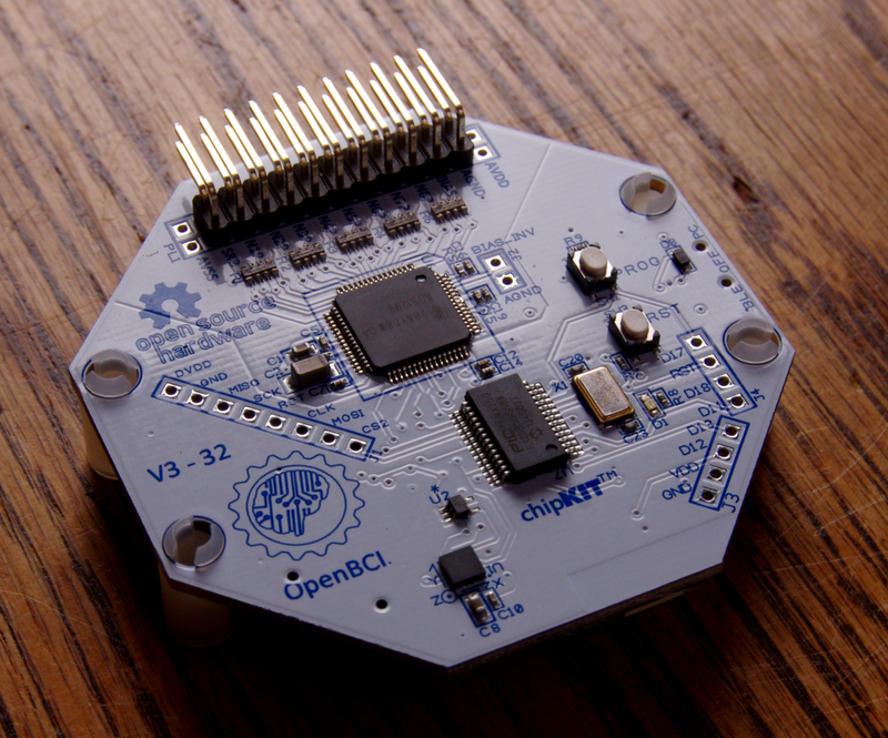 The 32-bit OpenBCI Cyton board