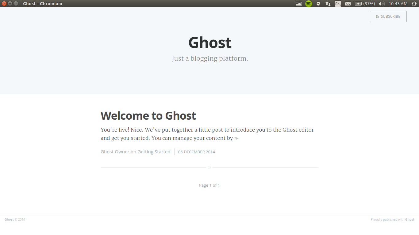 Default Ghost Screenshot