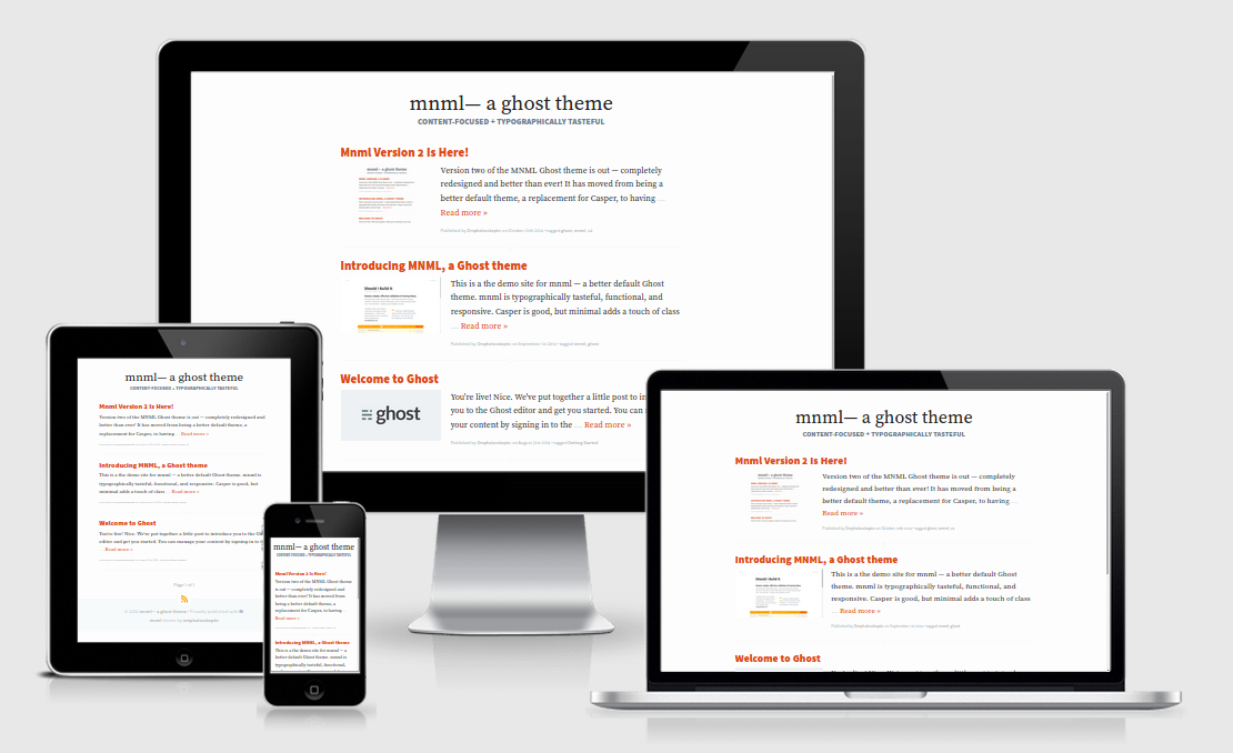 Introducing MNML, a Ghost theme